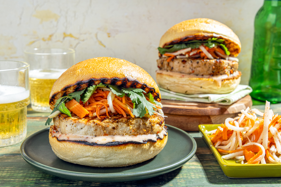 Grilled Pork Banh Mi Buns