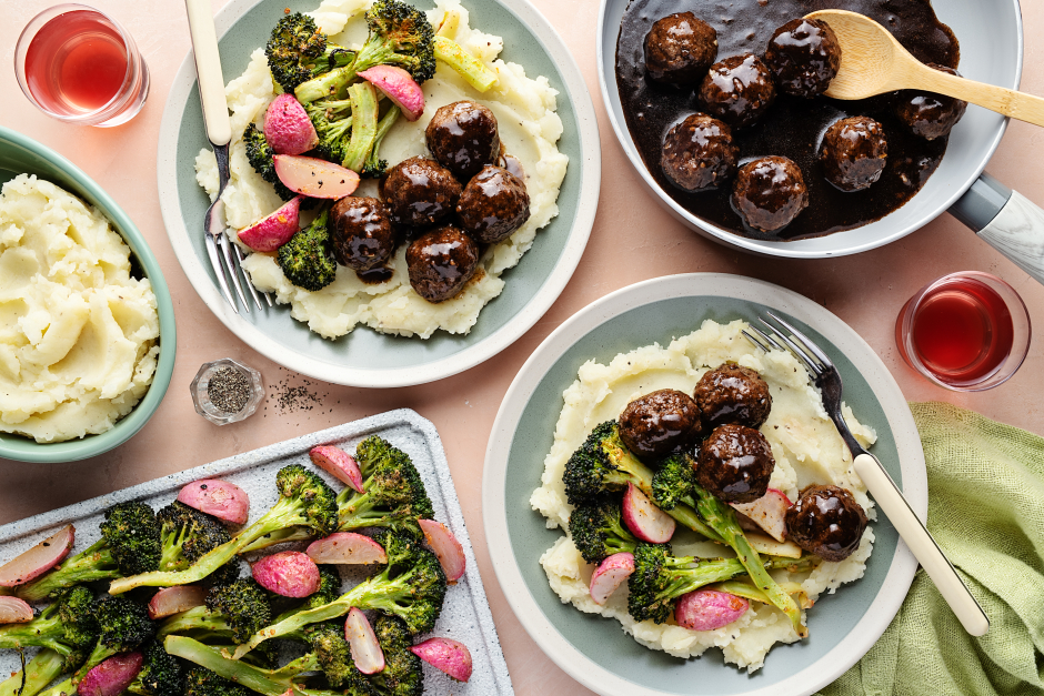 Balsamic-Glazed Beef Meatballs