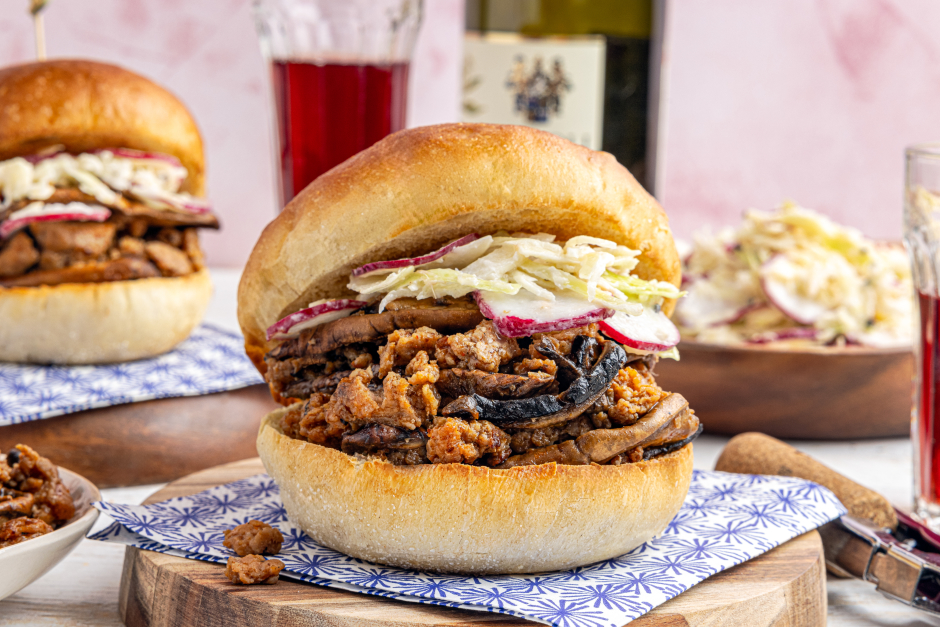 Sausage Meat & Portobello Sloppy Joes