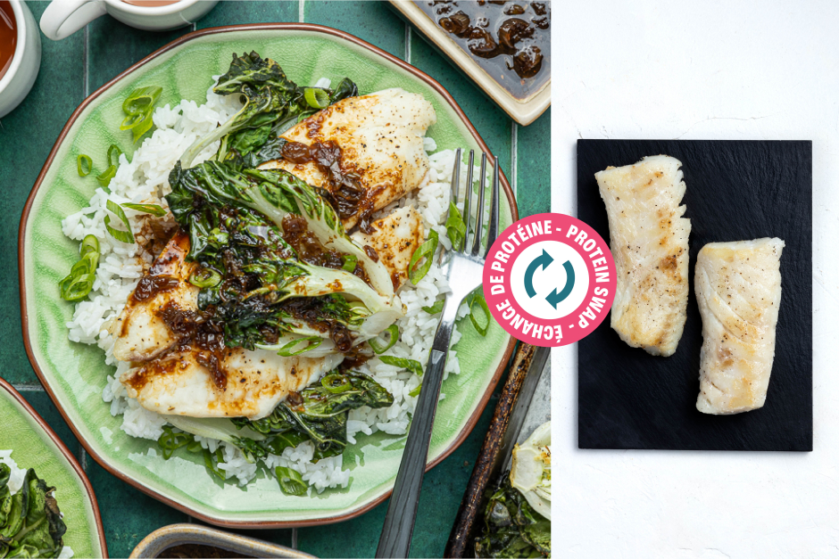 Protein Swap | Roasted Cod with Soy-Ginger Drizzle