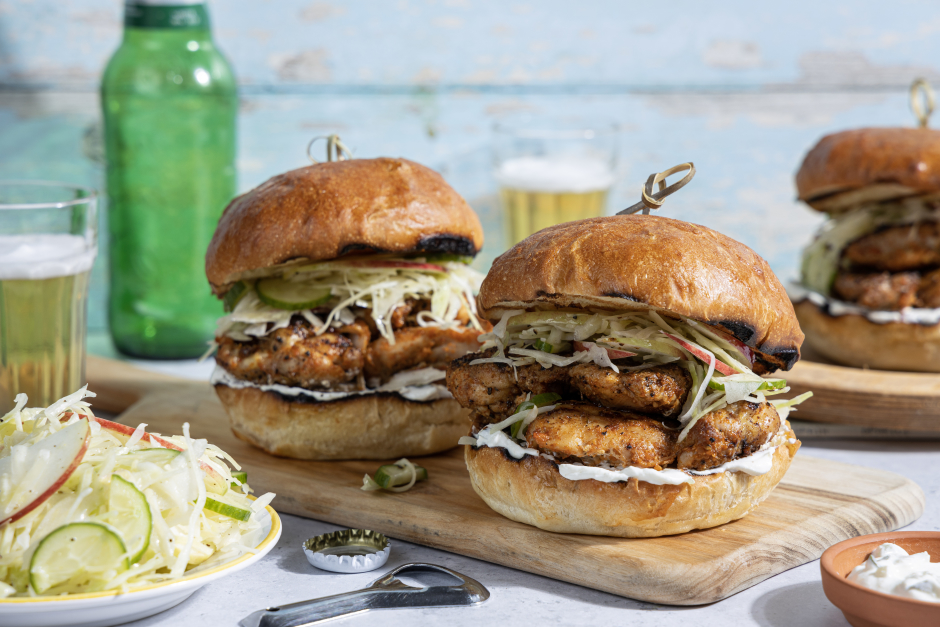 Burgers de poulet alléchants