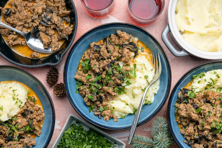 Sausage Meat Stroganoff