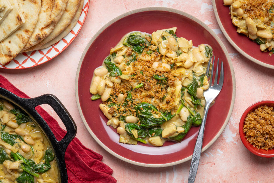 Protein Boost | Artichoke & White Bean Skillet