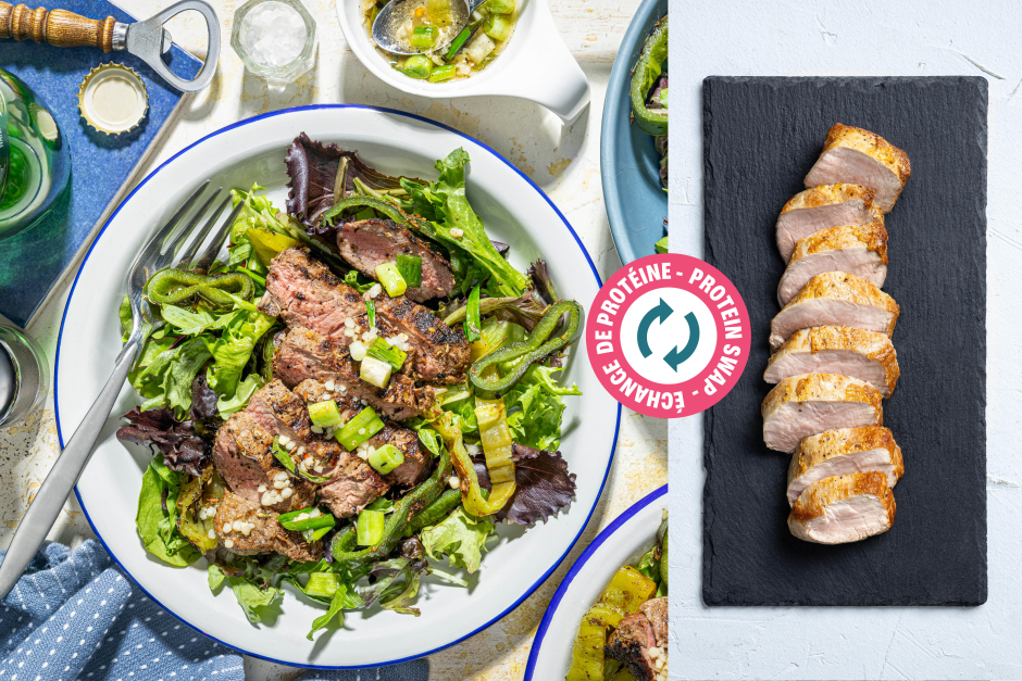 Protein Swap | Argentinian Churrasco Pork Tenderloin with Scallion Chimichurri