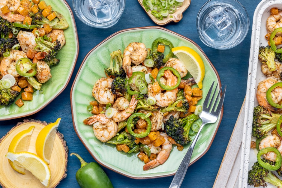 Buttery Jalapeño Shrimp Sheet Pan