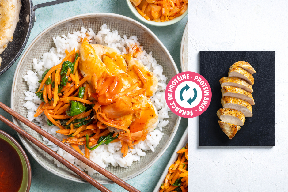 Protein Swap | Spicy Chicken Bibimbap