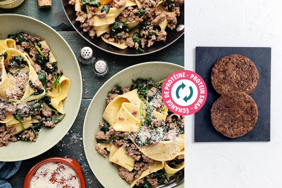 Protein Swap | Fast Fresh Pappardelle with Impossible™ Beef