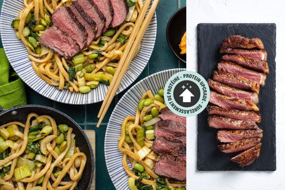 Surclassement de protéine | Bifteck de contre-filet AAA au beurre au miso