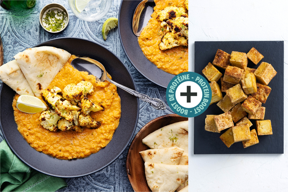 Protein Boost | Creamy Red Lentil & Tofu Dahl