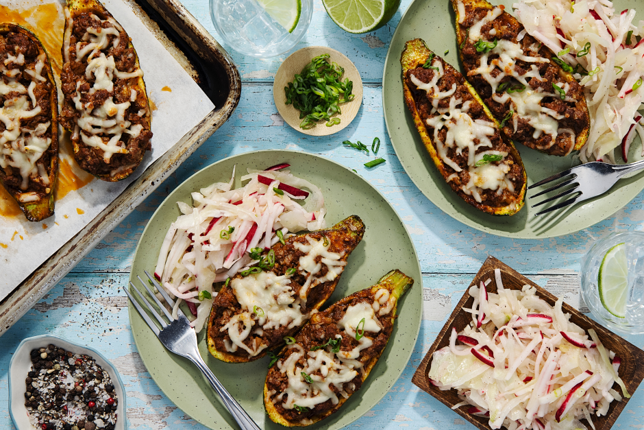 Carb-Wise: Smoky Ground Beef Taco-Inspired Zucchini Boats