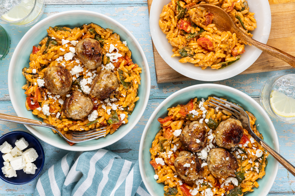 Greek-Inspired Pork Meatballs
