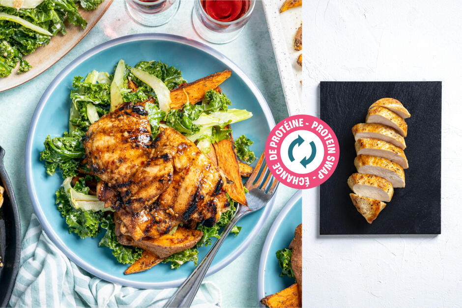 Échange de protéine | Poitrines de poulet laquées à l'ananas sur le BBQ