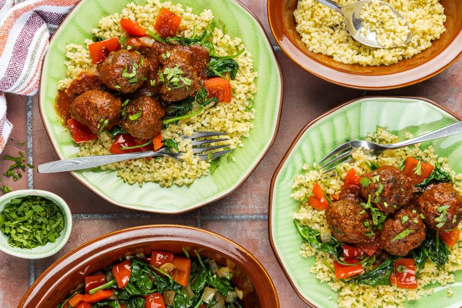 Carb-Wise: Maghreb-Inspired Spicy Beef Meatballs