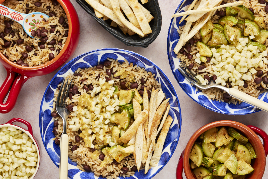 Vegan Tex-Mex Style Rice & Black Bean Bowls
