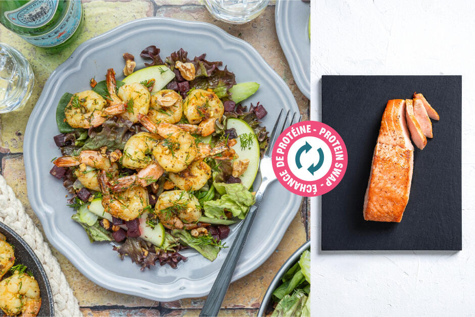 Protein Swap | Garlic-Dill Salmon Bowls