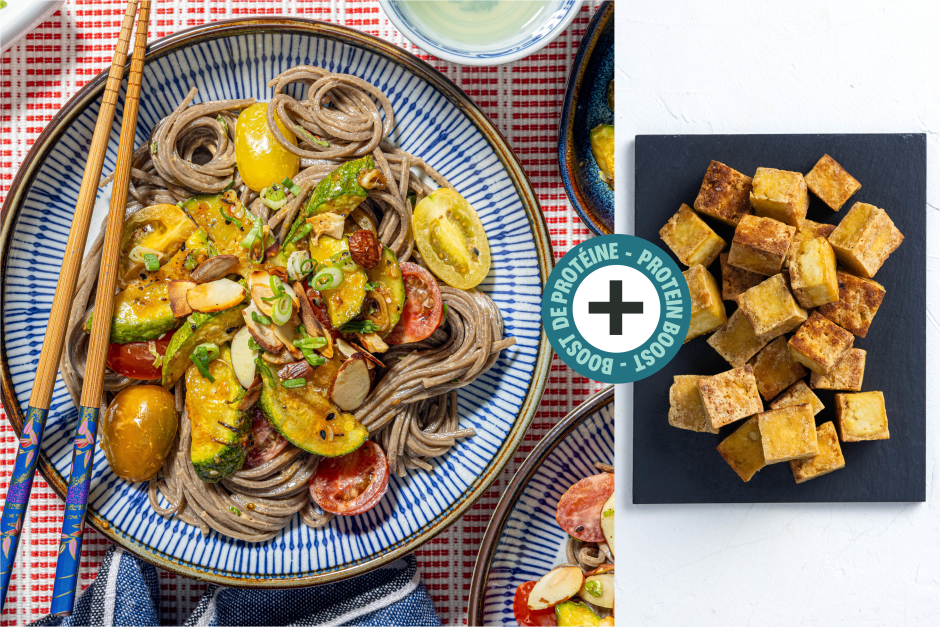 Boost de protéines | Bols de tofu et de nouilles soba estivaux