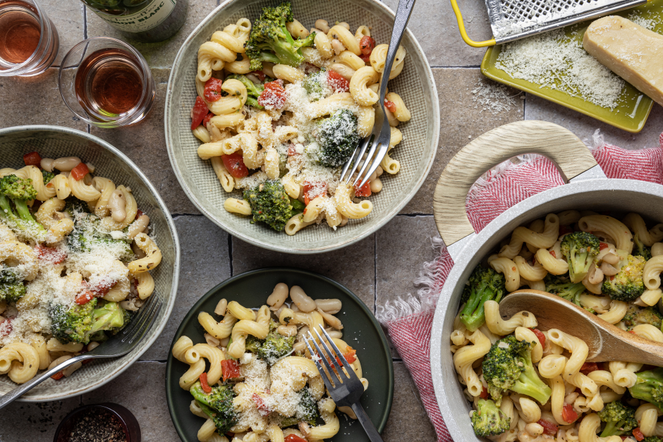 Quick White Bean Cavatappi