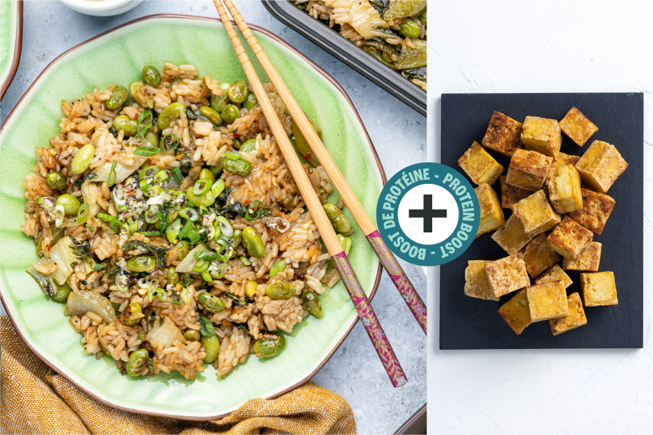 Protein Boost | Sheet Pan Fried Rice with Tofu