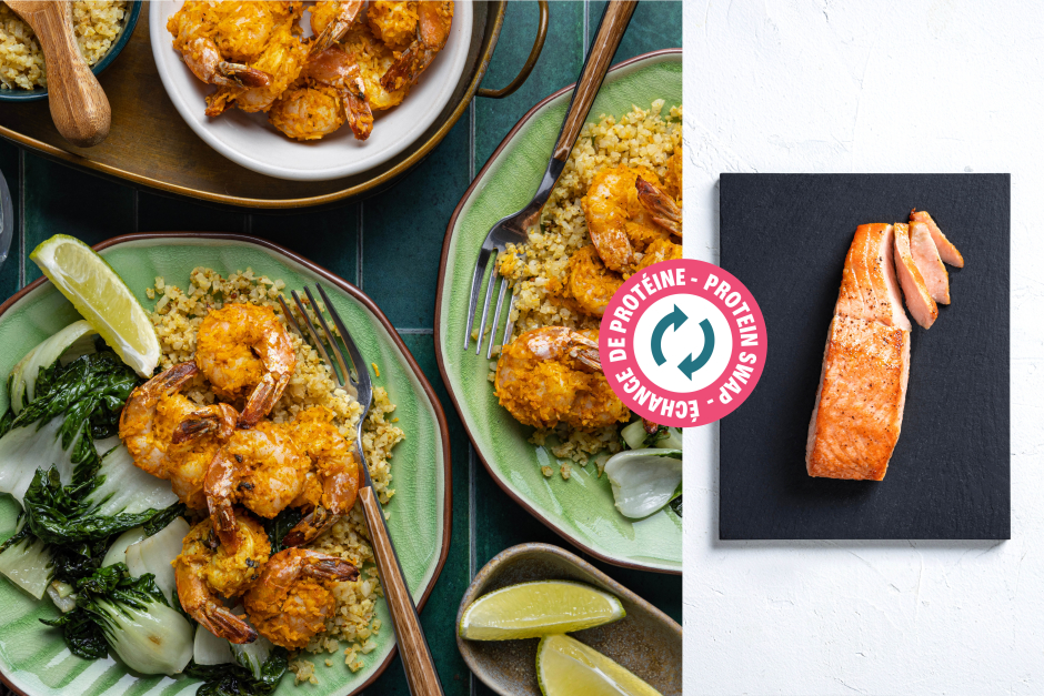 Protein Swap | Paleo: Oven-Crisped Coconut Curry Salmon