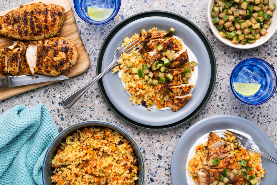 Poitrines de poulet aux épices