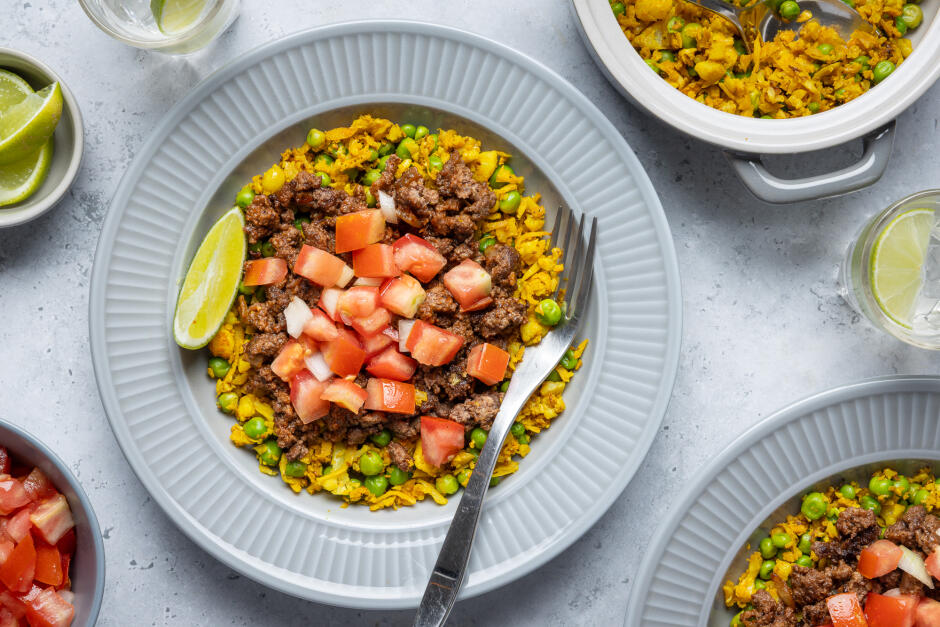 Spiced Beef Pulao Bowls