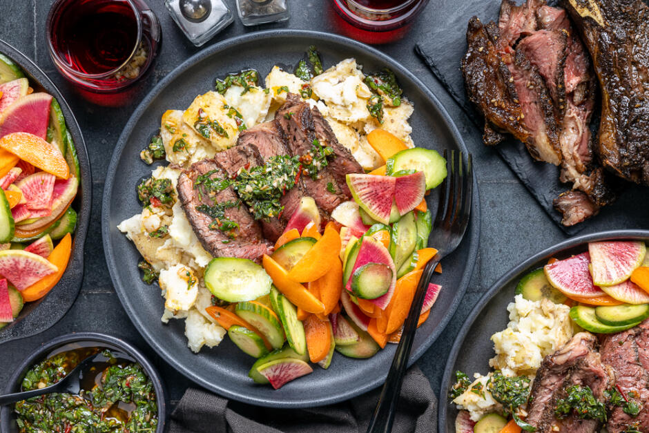 Za'atar-Crusted Grass-Fed Rib Steak