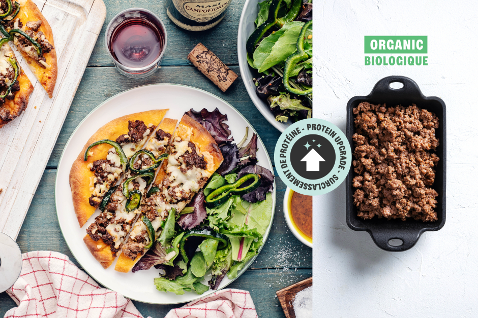 Protein Upgrade | BBQ-Sauced ORGANIC Beef & Poblano Flatbreads
