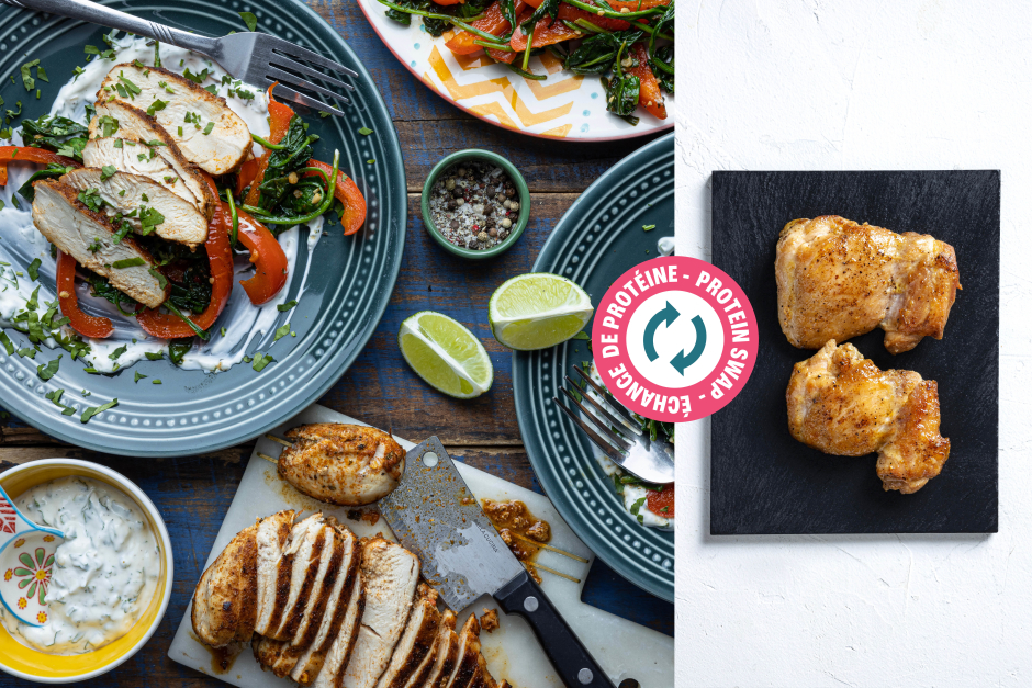 Protein Swap | Peruvian Chicken Thighs with Spicy Ají Verde