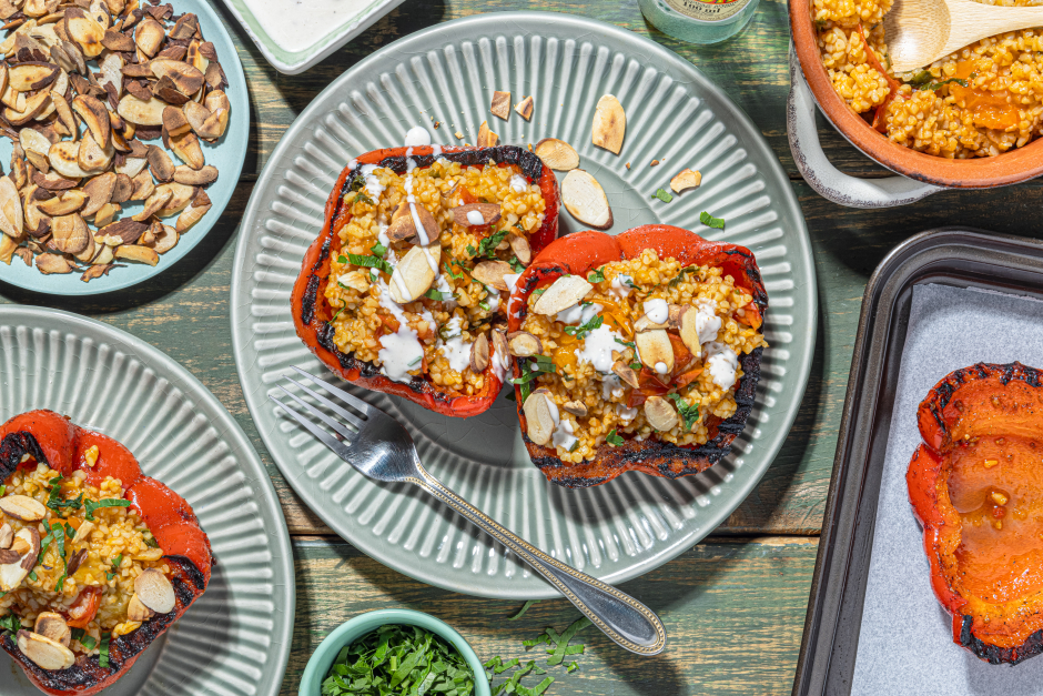 Spanish Smoky Stuffed Grilled Peppers
