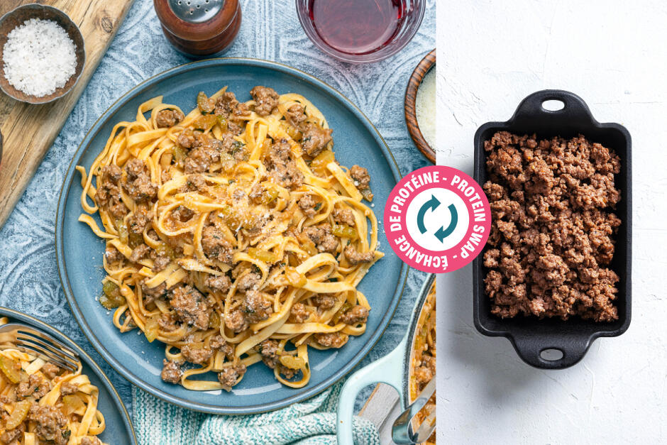 Échange de protéine | Sauce ragù au bœuf