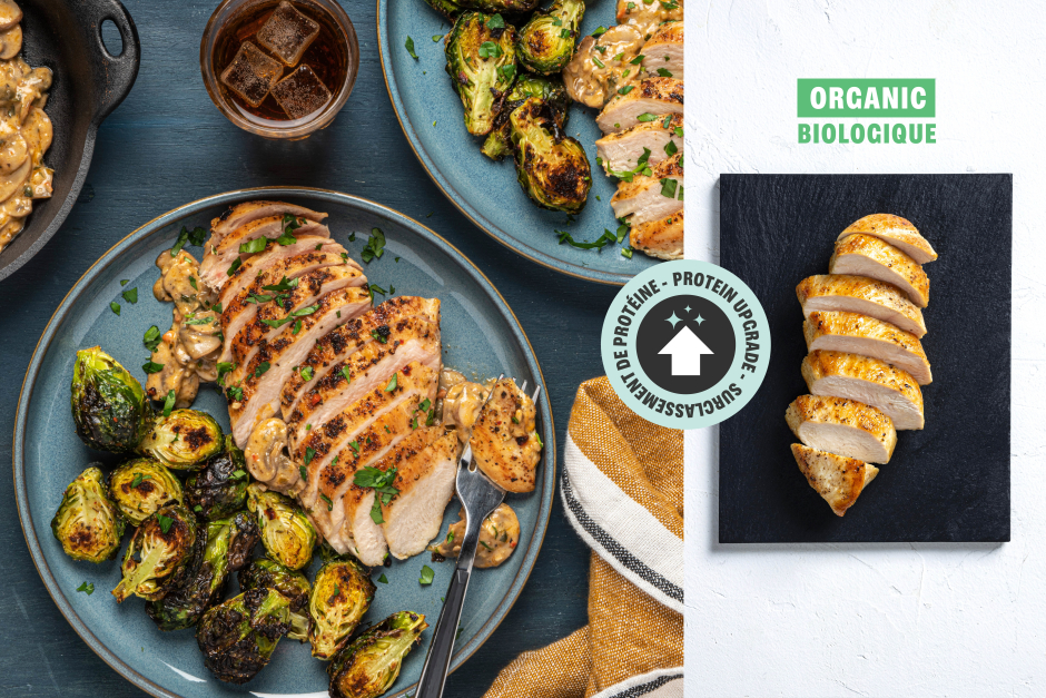 Protein Upgrade | Creamy Mushroom ORGANIC Chicken Piccata