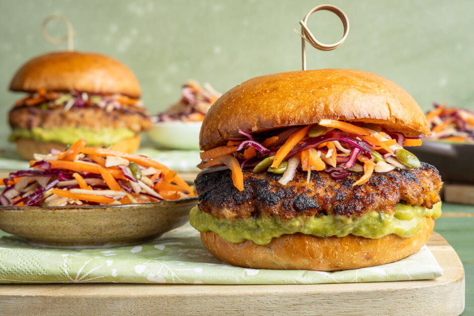 Saucy BBQ Pork Burgers