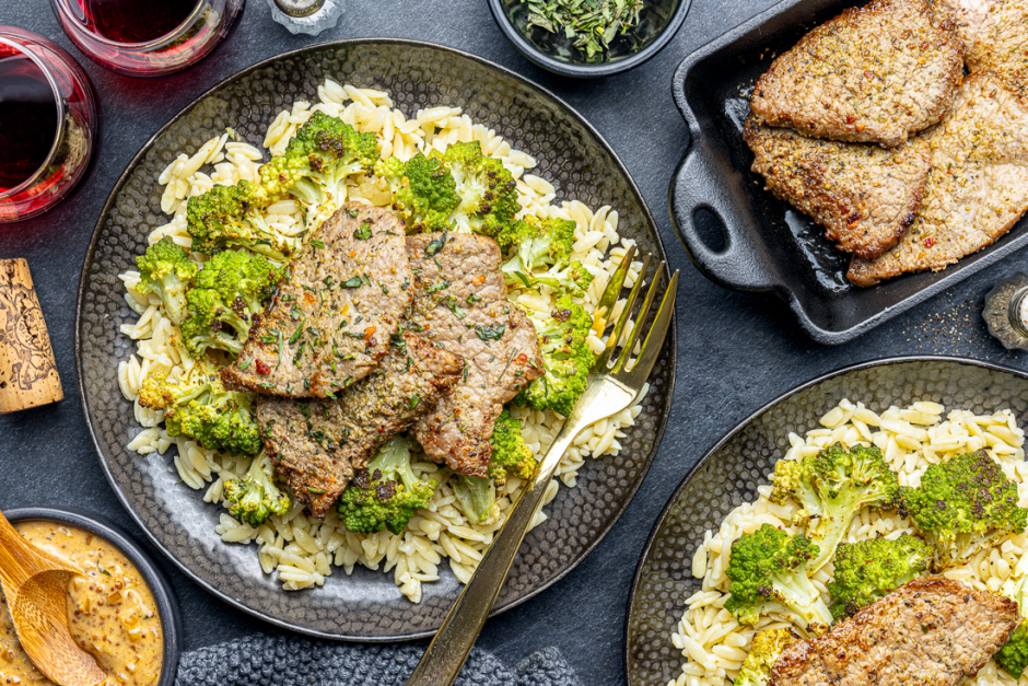 Veal Scallopini with Mustard-Tarragon Cream Sauce