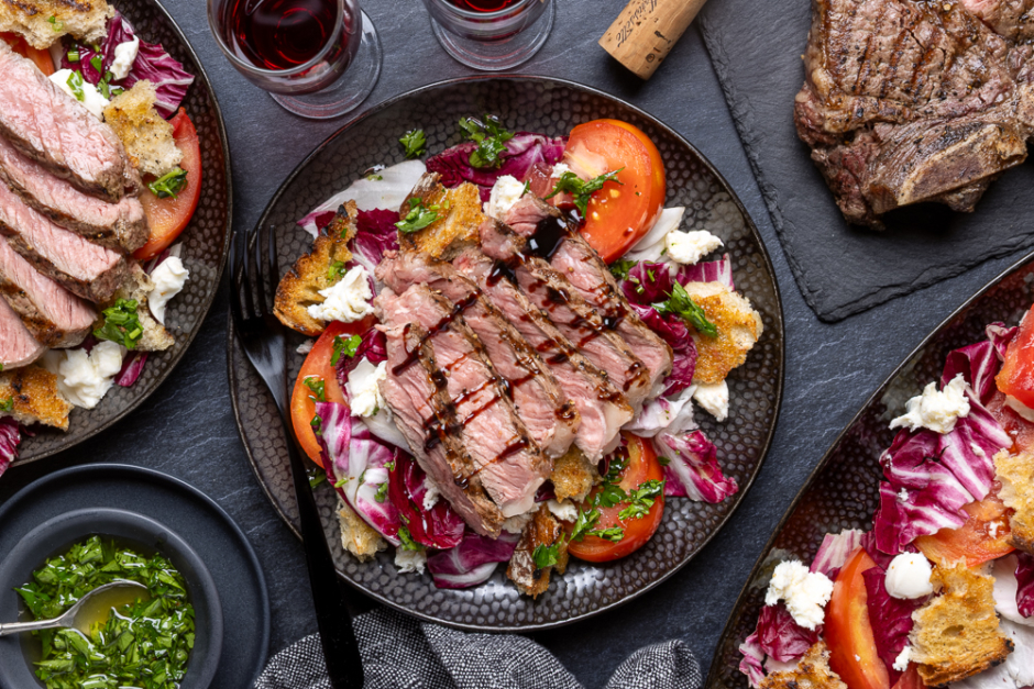 Steak porterhouse de bœuf nourri à l'herbe