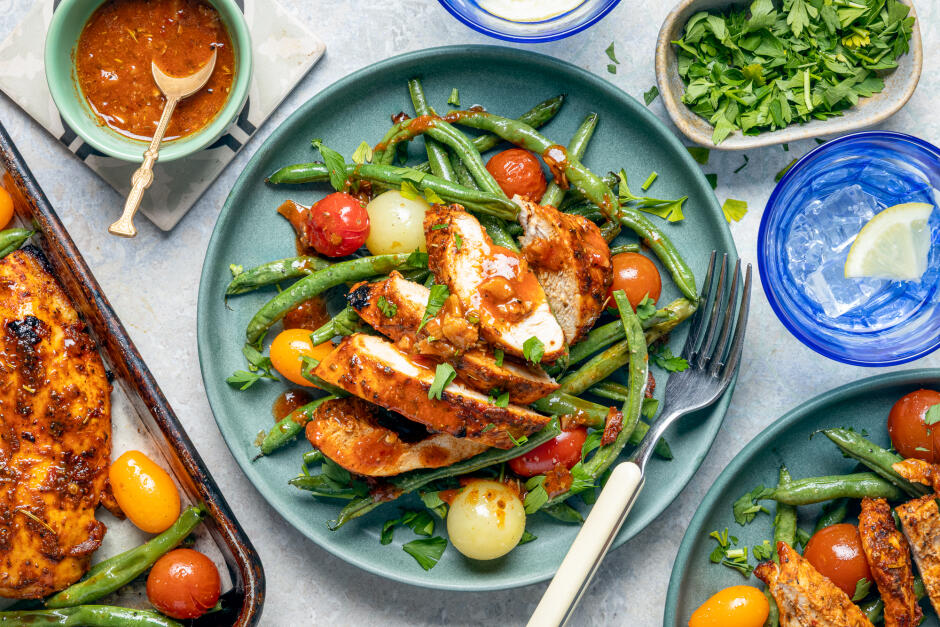 Spicy Piri Piri Chicken Sheet Pan