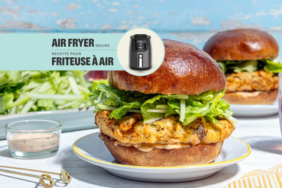 Burgers de saumon à l'estragon