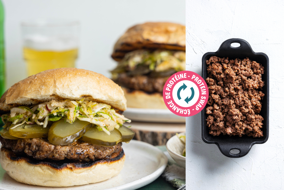 Protein Swap | Quick BBQ Beef Burgers
