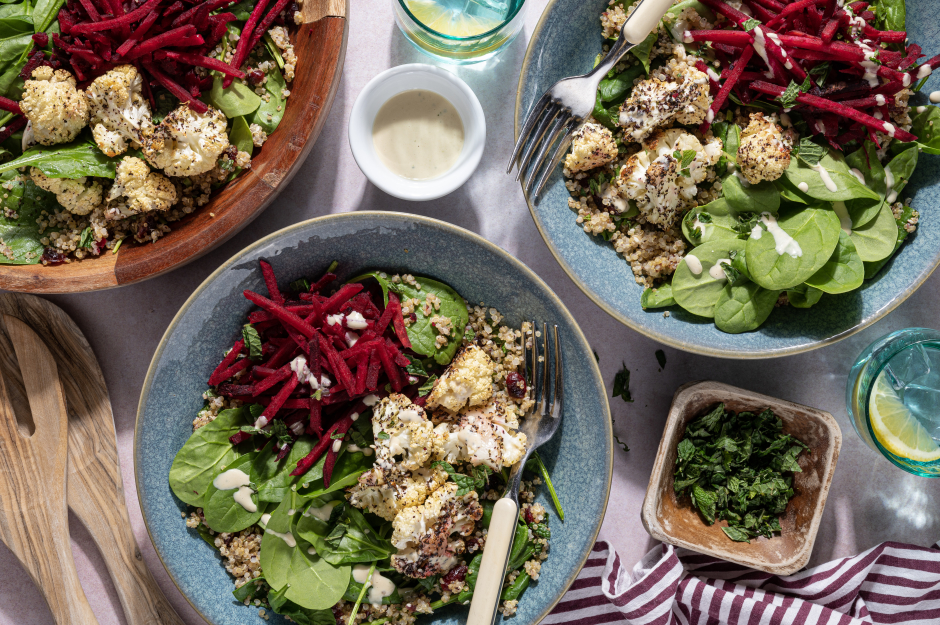 Vegan Sesame Quinoa & Cauliflower Nourish Bowls