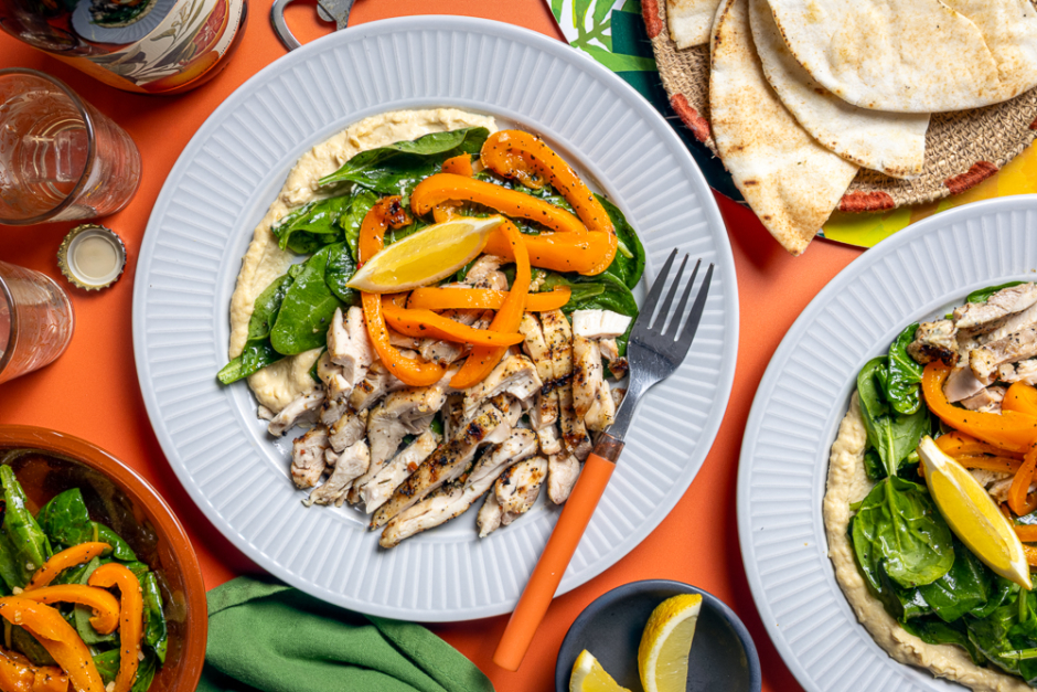 Grilled Chicken Shawarma-Style Platter