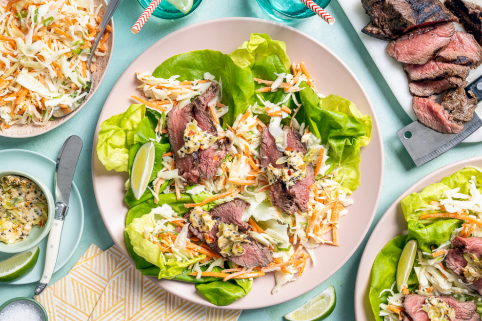 Grilled Steak Lettuce Cups