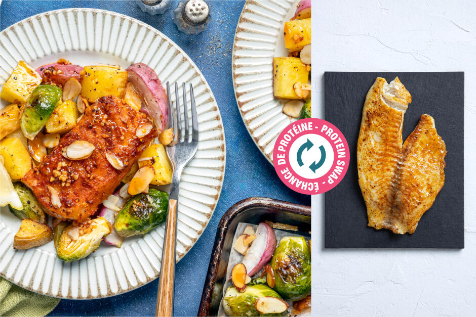 Protein Swap | Smoky Brown Butter Tilapia Traybake