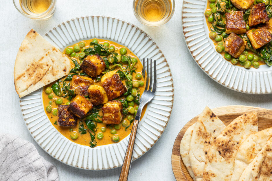 Palak au halloumi express