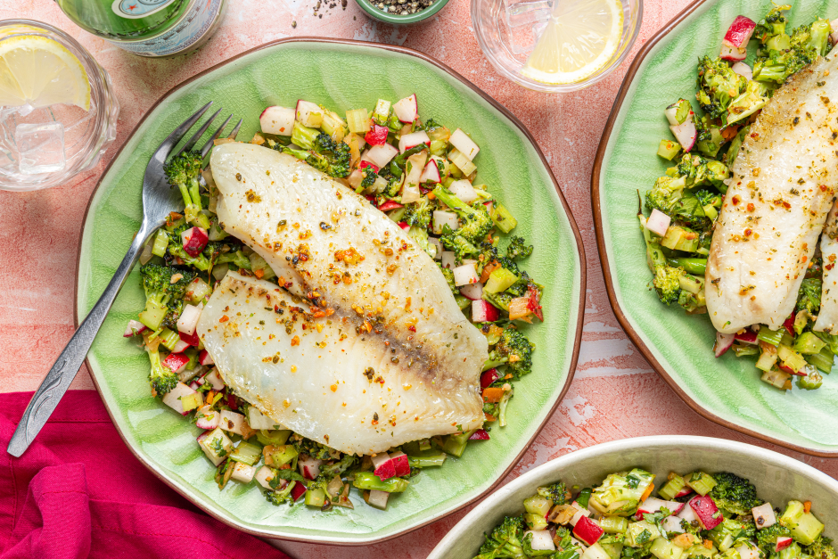Tilapia à la coréenne cuit au four