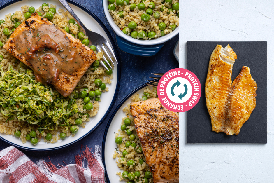 Échange de protéine | Tilapia poêlé avec sauce aux tomates séchées