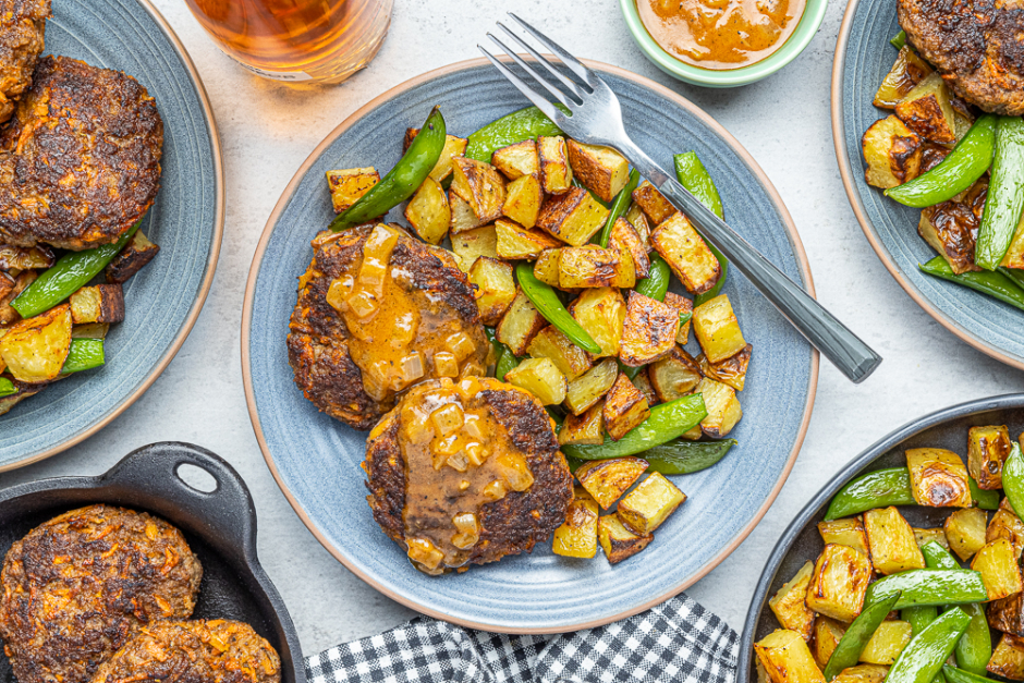 Sneaky Carrot Salisbury Steaks