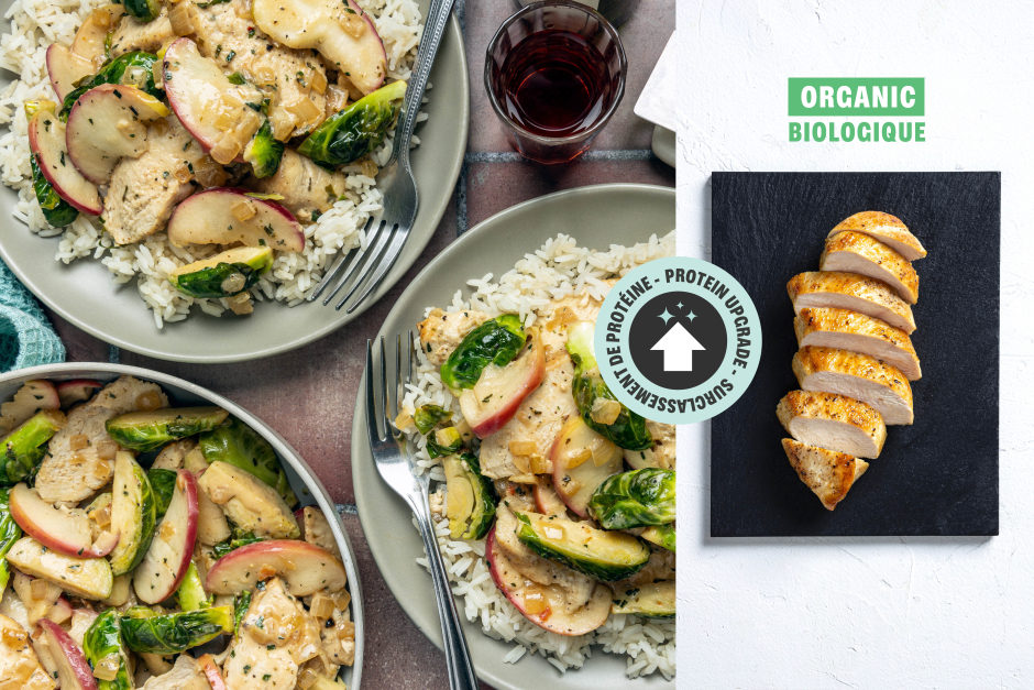 Protein Upgrade | ORGANIC Chicken, Apple & Brussels Sprout Fricassée