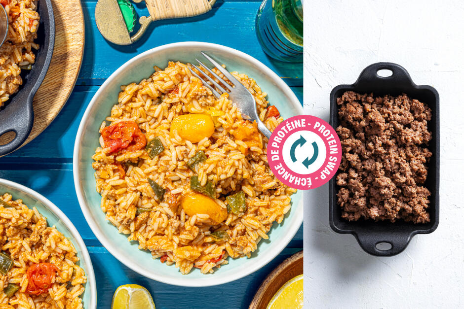 Échange de protéine | Jambalaya au bœuf