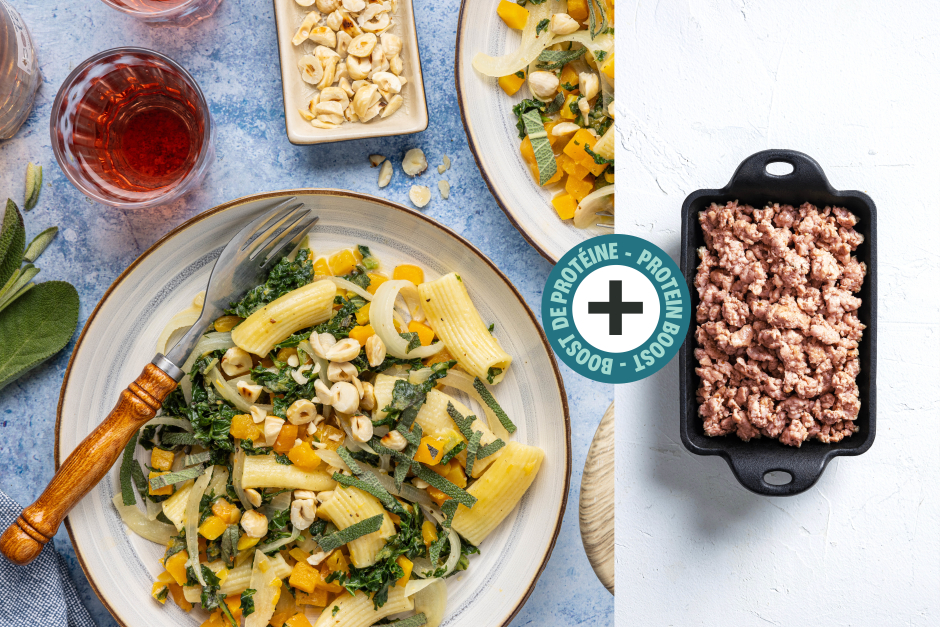 Protein Boost | Creamy Sausage Meat & Sage-Hazelnut Fresh Rigatoni