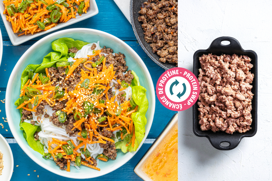 Échange de protéine | Bols de nouilles vietnamiens au porc