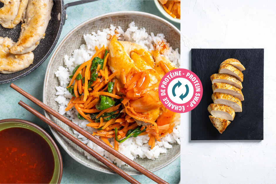 Protein Swap | Spicy Chicken Bibimbap